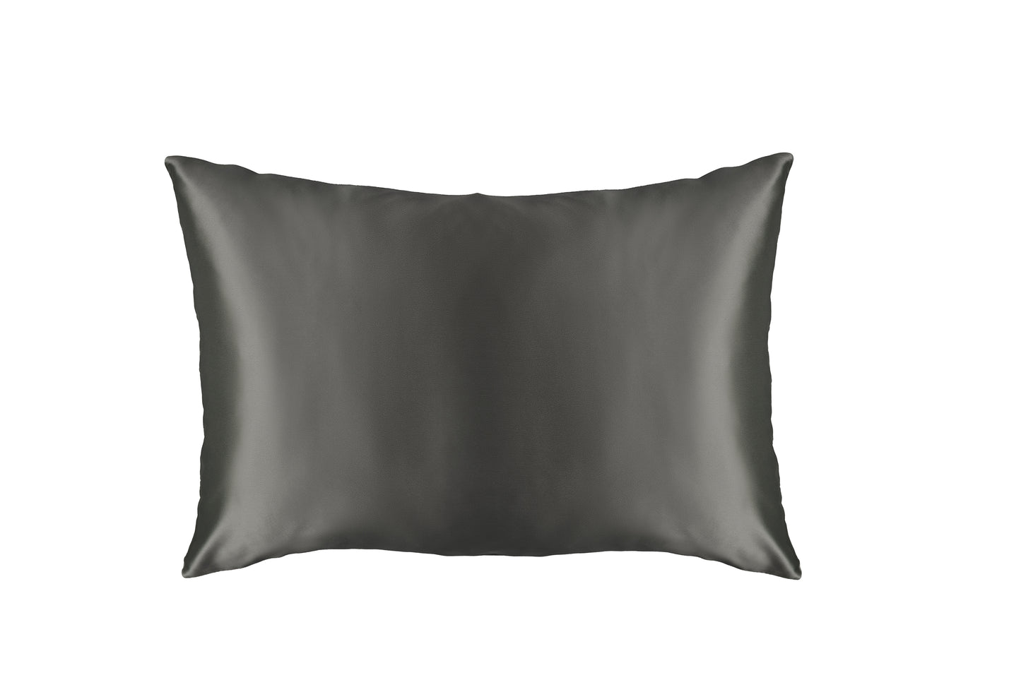 Smoky Diamond (Gunmetal Gray) | 100% Mulberry Silk Pillowcase - Double