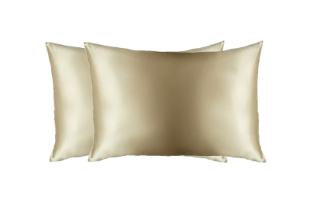 Champagne Flute (Tan) | 100% Mulberry Silk Pillowcase - Double
